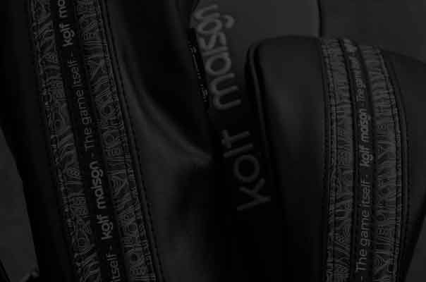 An elegantly crafted Kolf Maison golf bag, a testament to enduring quality and luxury