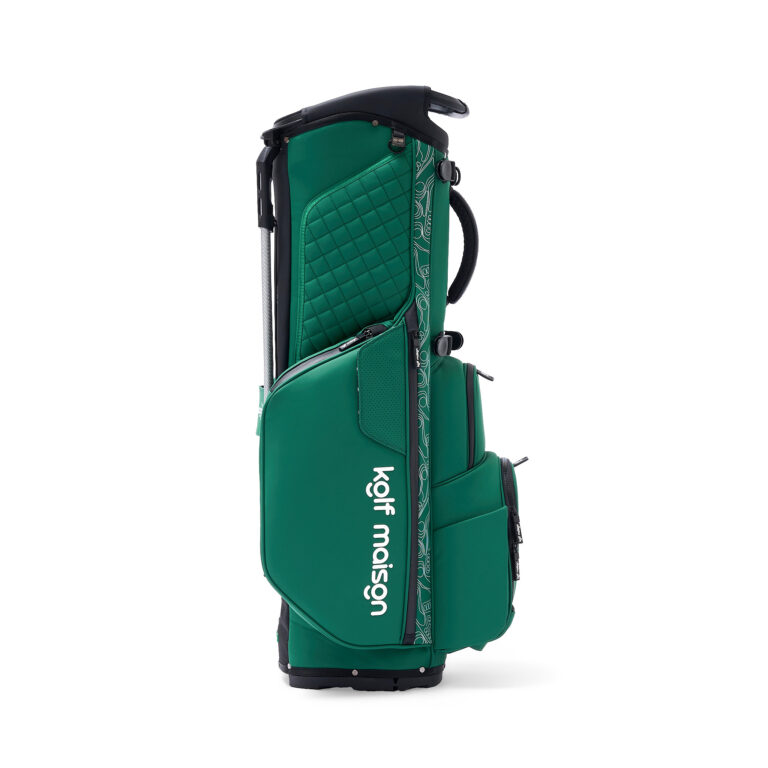 Luxury Kolf Maison Paganica G Stand Bag in Green Souverain, designed for discerning golfers.
