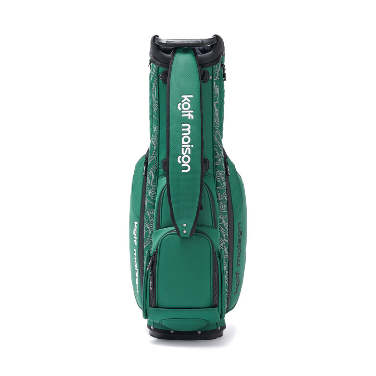 Luxury leather golf stand bag with premium features by Kolf Maison