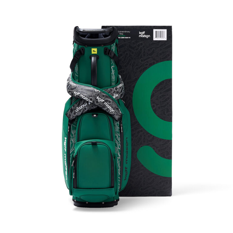 Luxury Paganica G Stand Bag in Green Souverain by Kolf Maison, showcasing refined craftsmanship.