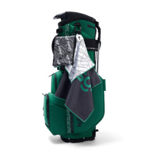 Luxury Kolf Maison Paganica G Stand Bag in Green Souverain with 14-way velvet dividers