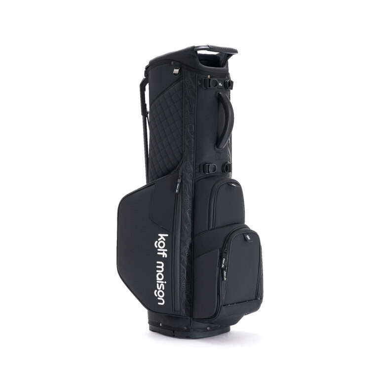 Premium golf carry bag by Kolf Maison, featuring 14-way dividers and artisan craftsmanship.