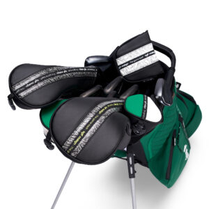 Luxury Kolf Maison Paganica G Stand Bag in Green Souverain with 14-way dividers