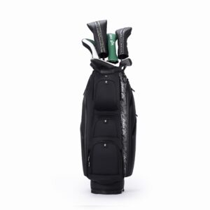 Kolf Maison Luxe Golf Cart Bag in premium PU leather with 14-way dividers