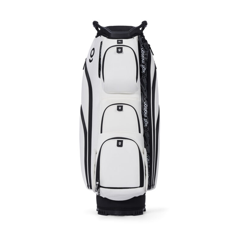 Kolf Maison Luxe Golf Cart Bag in premium PU leather with 14-way dividers