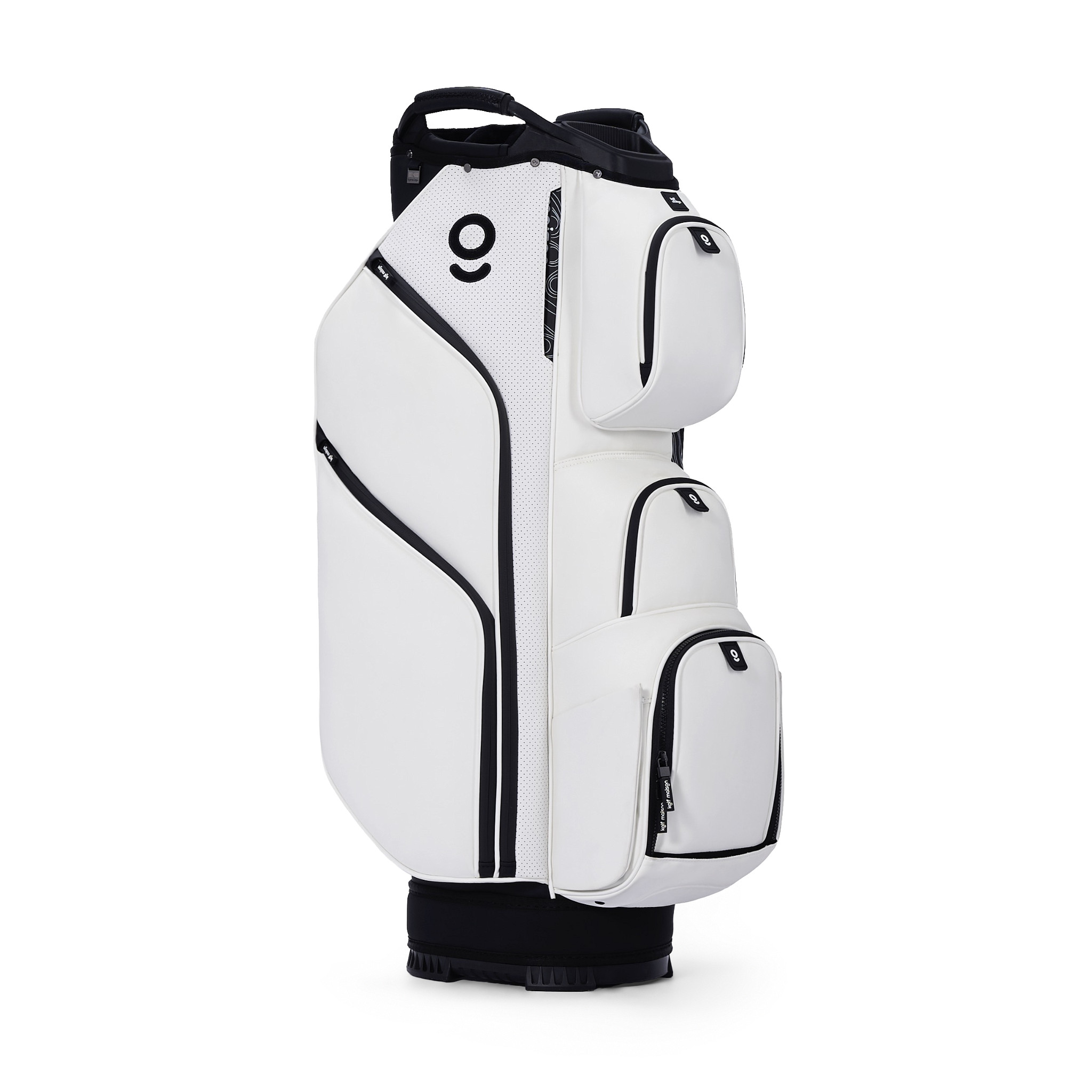 Kolf Maison Luxe Golf Cart Bag in premium PU leather with 14-way dividers