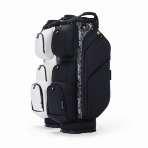 Kolf Maison Luxe Golf Cart Bag in premium PU leather with 14-way dividers