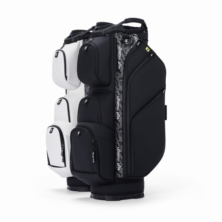 Kolf Maison Luxe Golf Cart Bag in premium PU leather with 14-way dividers