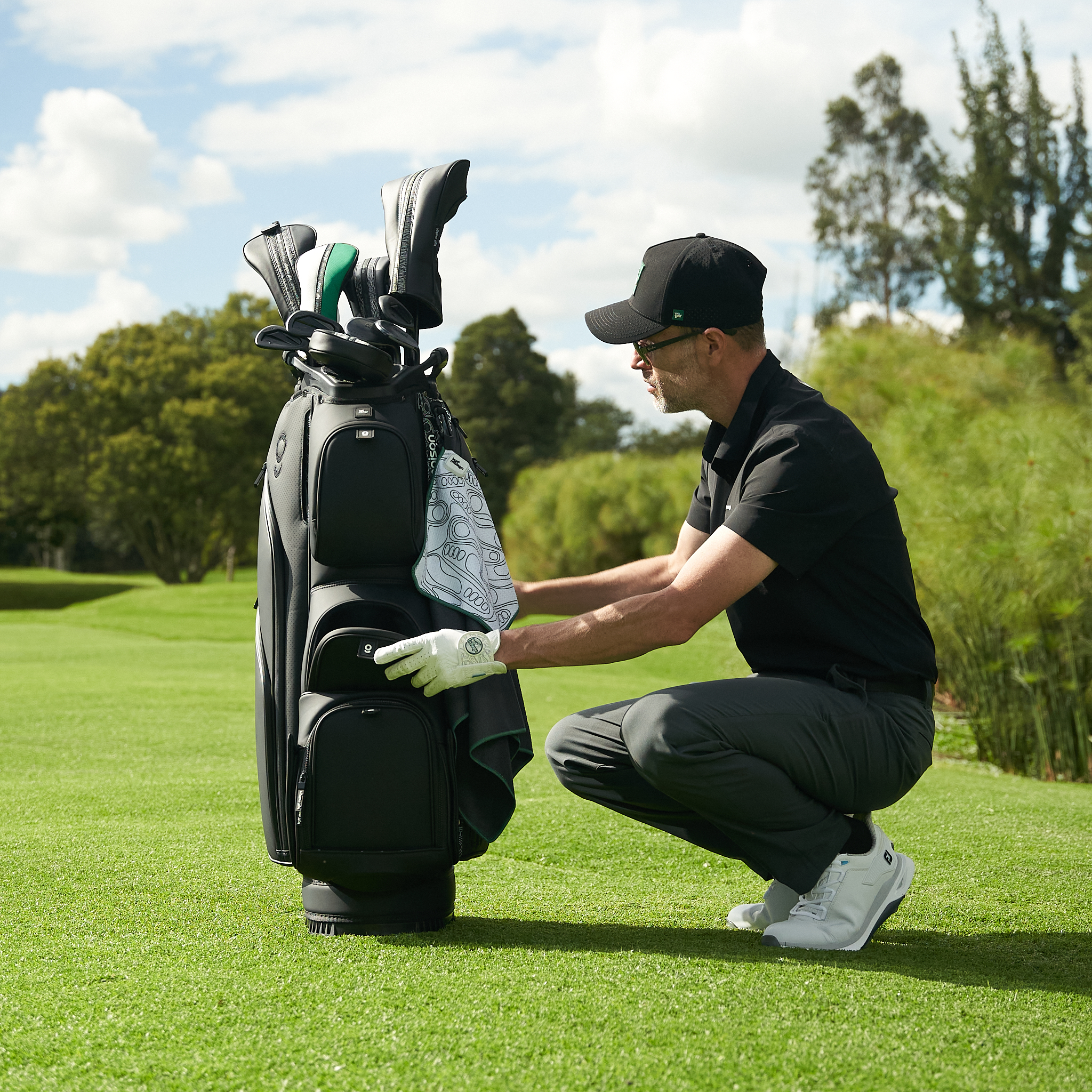 Kolf Maison Paganica Stand Bag in premium PU leather with elegant design.