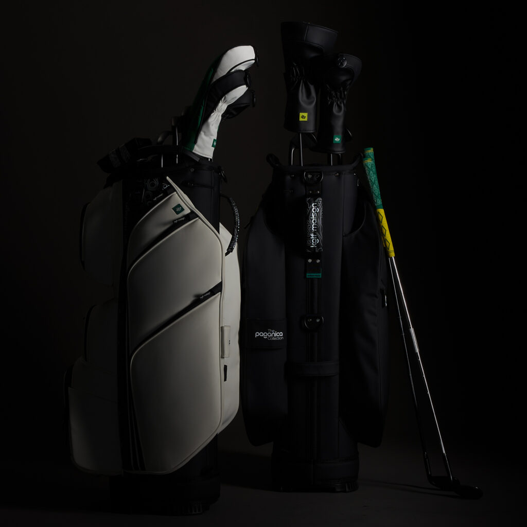 Luxury golf head cover set including driver, wood, hybrid, and putter covers