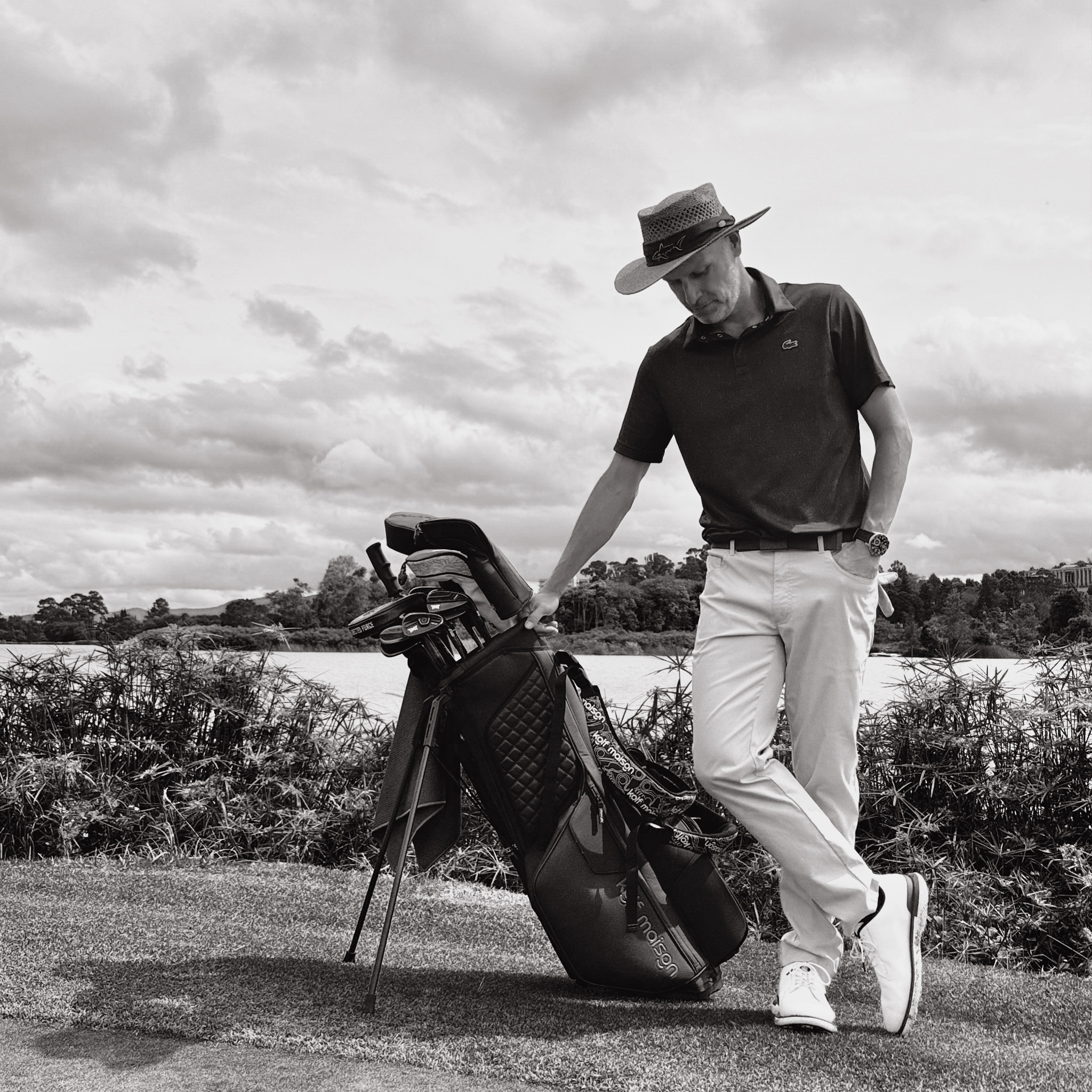 Exquisite craftsmanship of a Kolf Maison golf bag
