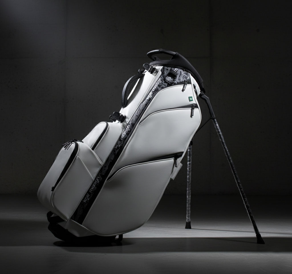 Kolf Maison’s meticulously crafted golf bag, finished in artisan style, exuding subtle luxury and exclusivity