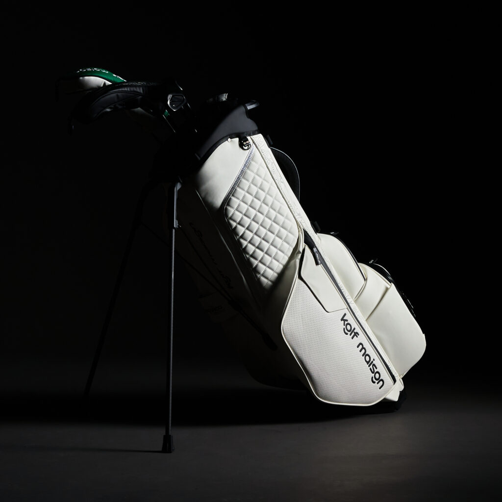 Luxury Paganica G Stand Bag in Green Souverain by Kolf Maison, featuring premium craftsmanship and elegant design.