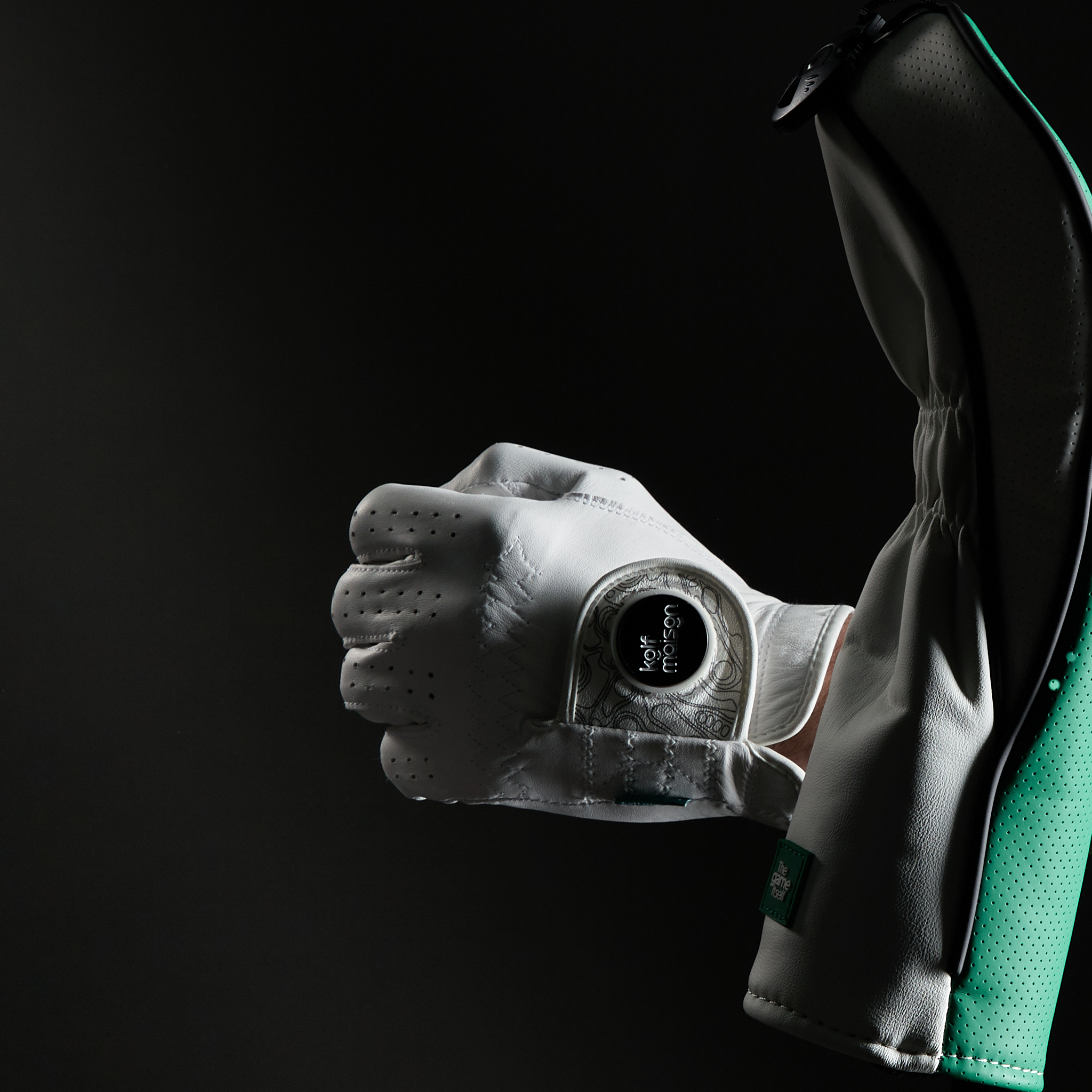 Luxury Kolf Maison Paganica G Stand Bag in Green Souverain with 14-way dividers