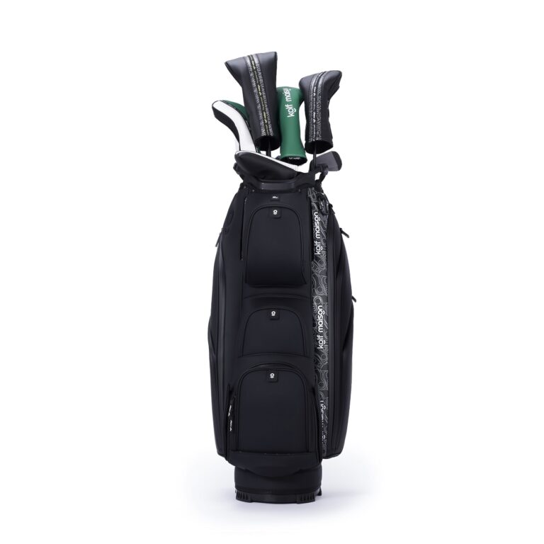 Kolf Maison Luxe Golf Cart Bag in premium PU leather with 14-way dividers