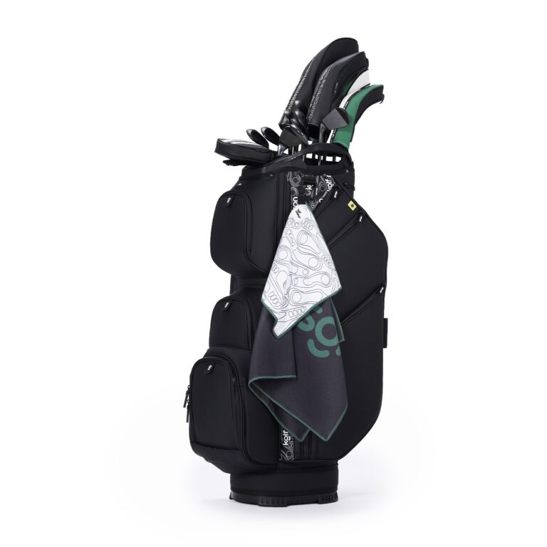 Kolf Maison Luxe Golf Cart Bag in premium PU leather with 14-way dividers