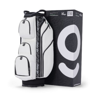 Kolf Maison Luxe Golf Cart Bag in premium PU leather with 14-way dividers